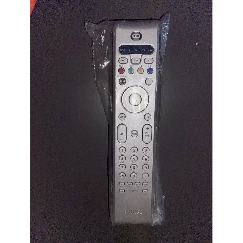 Philips Remote Control RC4345/01B Silver DVD CBL TV VCR AUX